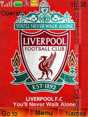 Capture d'écran Liverpool Reds thème