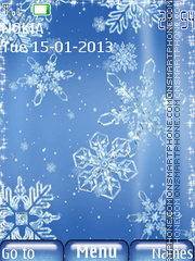 Snowflakes theme screenshot