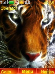 Tiger Face theme screenshot