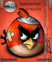 Скриншот темы Red Angry Bird