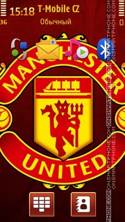 Manchester United Logo es el tema de pantalla