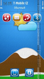 Stitched landscape tema screenshot