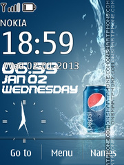 Pepsi Flash Clock theme screenshot