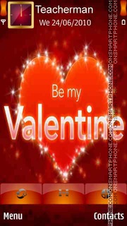 My Valentine es el tema de pantalla