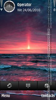 Capture d'écran Purple Sunrise thème