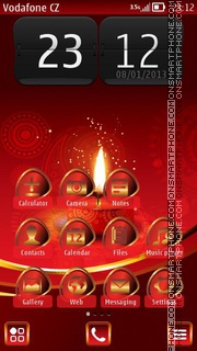 Light in Red tema screenshot