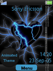 Electrical Heart theme screenshot