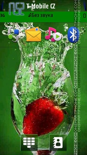 Delicious Strawberry es el tema de pantalla