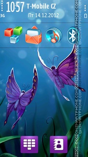 Fairy Butterfly tema screenshot