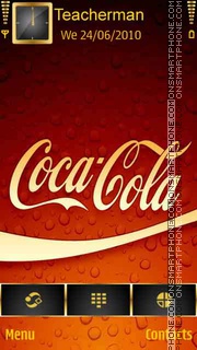 Coca Cola Logo es el tema de pantalla