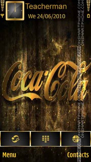 Capture d'écran Coca Cola Gold thème