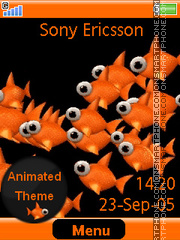 Orange Fish tema screenshot