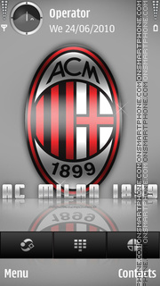 Скриншот темы AC Milan