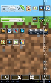 Скриншот темы Minecraft