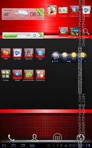 Red Gloss es el tema de pantalla