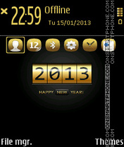 Gold 2013 theme screenshot