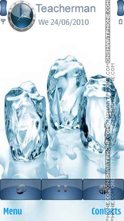 3D Ice Cubes tema screenshot