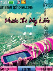 Скриншот темы Music is my life 07