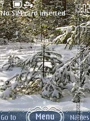 Capture d'écran Winter in Forest thème