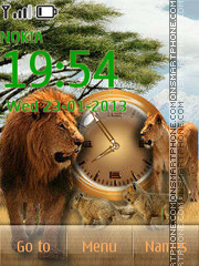 Lion Family tema screenshot