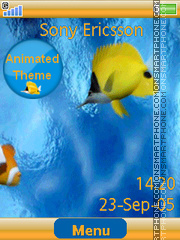 Tropical Fish tema screenshot