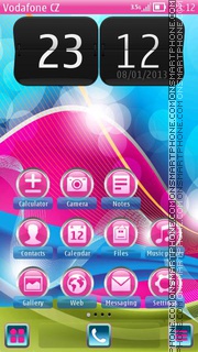 Life is pink theme screenshot