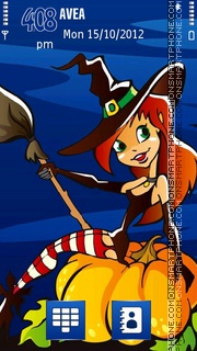 HoLLoweeN Witch tema screenshot