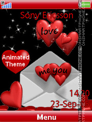 Love Letter tema screenshot