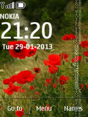 Poppies tema screenshot