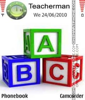 Скриншот темы ABC Cubes