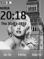 Скриншот темы Marilyn Monroe