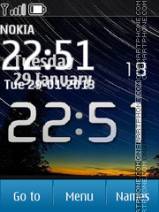 Htc Flying Clock theme screenshot