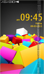 Colorful Squares tema screenshot