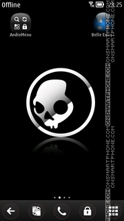Skull v3 tema screenshot