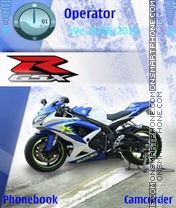 Скриншот темы Suzuki Bikes