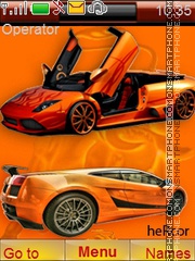 Lamborghini tema screenshot