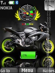 Bike Clock W Battery tema screenshot