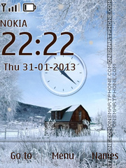 Winter Snow Fall tema screenshot