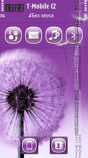 Blossom Purple v2 tema screenshot