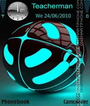 Glowing Ball tema screenshot