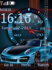 Capture d'écran Porsche thème