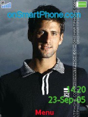 Novak Djokovic tema screenshot