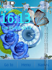 Capture d'écran Blue Roses thème