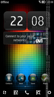 Abstract V8 tema screenshot