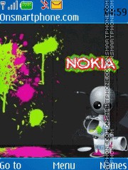 Скриншот темы Nokia Graffiti