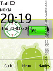 Capture d'écran Google Battery Android thème