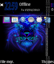 Leo Neon tema screenshot