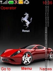 Скриншот темы Ferrari