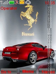 Red Ferrari theme screenshot