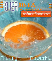 Скриншот темы Blue Orange